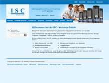 Tablet Screenshot of isc-vertrieb.de